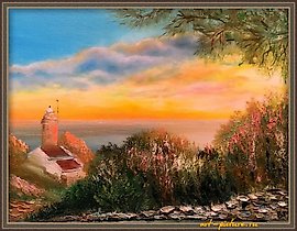 Turkey. Oil, canvas on cardboard, palette knife.