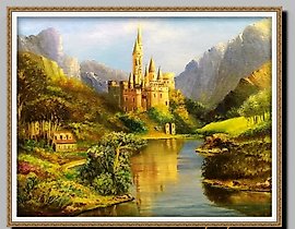 The translation of "фэнтези Масло холст" into English is "fantasy Oil canvas."