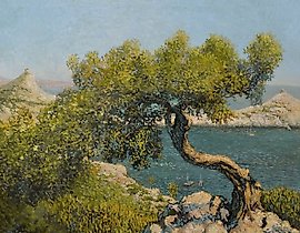 卡拉乌尔-奥巴。克里米亚 布面油画