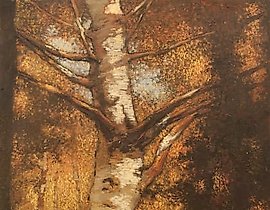 "Autumn Gold" canvas, oil paint.