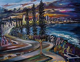 亚历山德拉·比奇 油画 на холсте