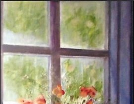 早晨 油画，画笔