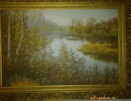 "Autumn Canvas, oil"