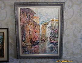 "Venice canvas. Oil."