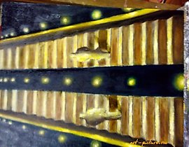 识别 油画，画布