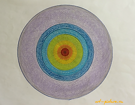 和谐之轮 彩色铅笔