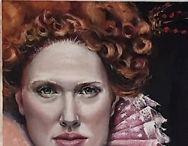 Elizabeth I (Tudor) Oil on canvas.