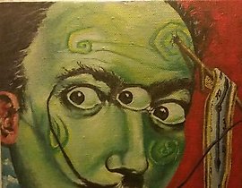 The translation of "Дали холст масло" into English is "Oil on canvas."