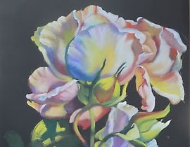 "Night" Pastel, paper.