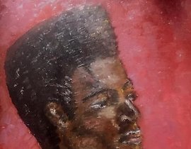 Portrait Oil, plywood