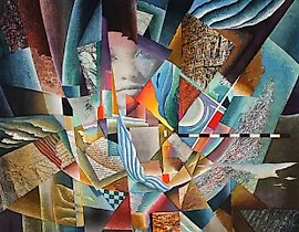 The translation of the text into English is:

"Moonlight Silk - cold silk batik silk screen printing."