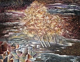 树木棉花-热蜡染