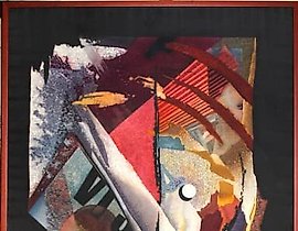 "Red triangle Silk-cold batik-silk printing"