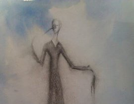 The translation of the text is: "Mud watercolor, pencil, watercolor paper."