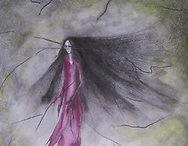 "Loneliness watercolor, pencil, watercolor paper"