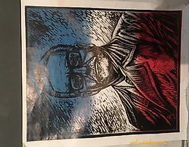 “总统不朽” литография

(Note: "литография" is in Russian, meaning "lithograph." If you wish to translate "литография" into Chinese as well, it would be "石版画.") 

So the full translation could be: “总统不朽”石版画.