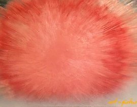 The text translates to: "Creature Canvas, oil, enamel."