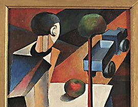 The translation of your text is "Sitting man cardboard, oil." However, the phrase seems somewhat fragmented or lacking context. If you have more context or additional text, please provide it for a more accurate translation.