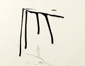 "Inspiration (Breathe) paper, ink, aquarelle."