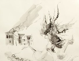 "Salt of emigration" ink, paper