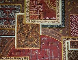 Marrakech Canvas, oil, acrylic