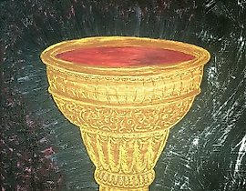 完整的油漆杯，丙烯酸