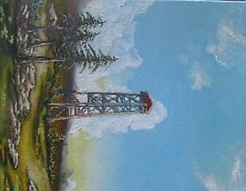 The translation of "Утро масло, холст" into English is "Morning oil, canvas."