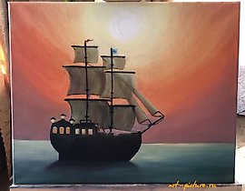 The translation of "Мечта холст, масло" into English is "Dream canvas, oil."