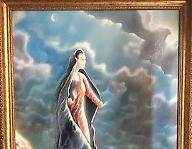 "Virgin Mary oil, author's technique of El Greco."