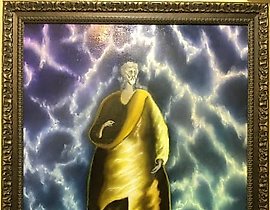 "Saint Peter oil, author's multilayered"