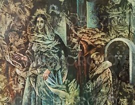 «方块女皇» 纸/水彩纸 / 水彩