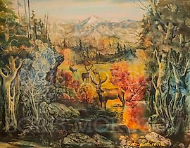 The translation of "«Заповедник» Холст / Масло" into English is "Reserve" Canvas / Oil.