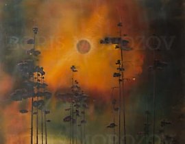 "Solar Eclipse" Paper/Working Paper / Watercolor