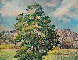 "Lonely Poplar" Canvas / Oil