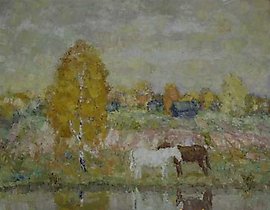 Indian summer. Canvas, oil. 70 x 90 cm