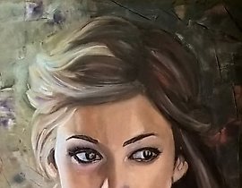 陌生人的肖像 油画 布面