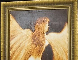 "Angel of Happiness oil on canvas"
