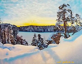 斯特朗齐乌姆日落 油画，画布