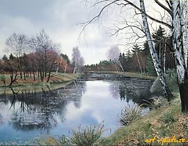 十一月 油画、画布