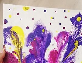 紫罗兰。抽象 acrylic