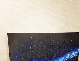 "Cosmos Acrylic, cardboard"