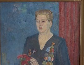 卫生员伊万诺娃 L.A. 油画