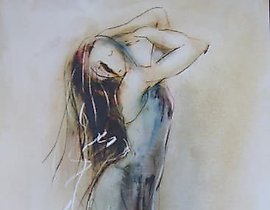 芭蕾舞者的形象 油画，纸板