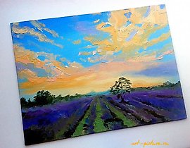 "Provence oil, canvas"