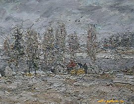 Осень. д. Дива. Холст, масло. 36 х 52 см