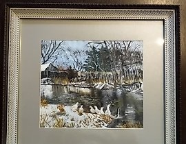 The translation of the text "Оттепель Масло , Крафт бумага" into English is "Thaw Oil, Kraft paper."