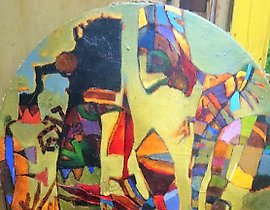 The translation of "Семья масло, холст" into English is "Family oil, canvas."