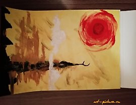 The translation of "Восток" Акварель into English is "East" Watercolor.