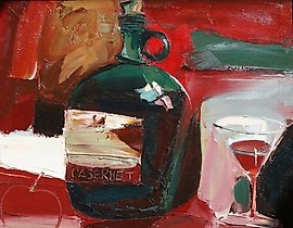 卡本内。画布，油画。50 x 60 厘米。