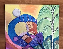 Изобилие фломастеры , оргалит 